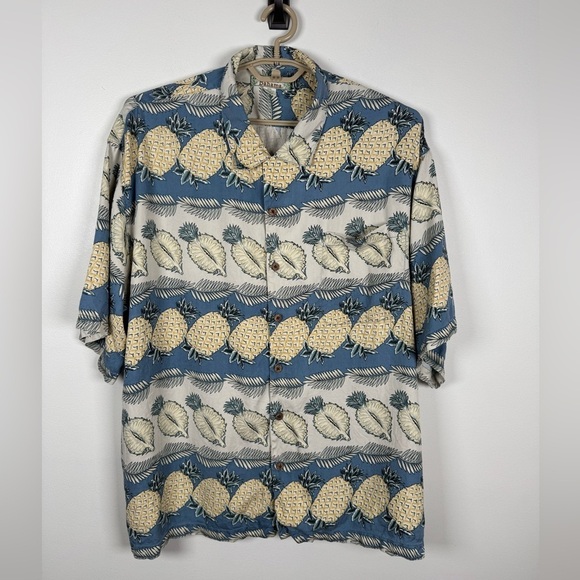 Tommy Bahama‎ Men’s 100% Silk Pineapple Hawaiian Shirt | Size XXL - Picture 1 of 8